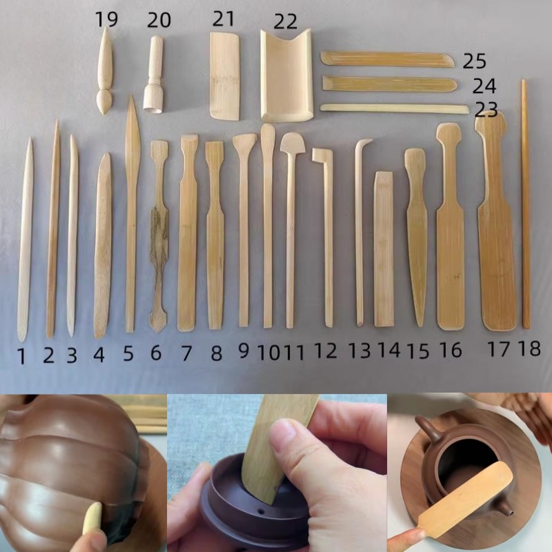 Wood Chisel Set - 25 stks Aardewerk Theepot Maken Tool