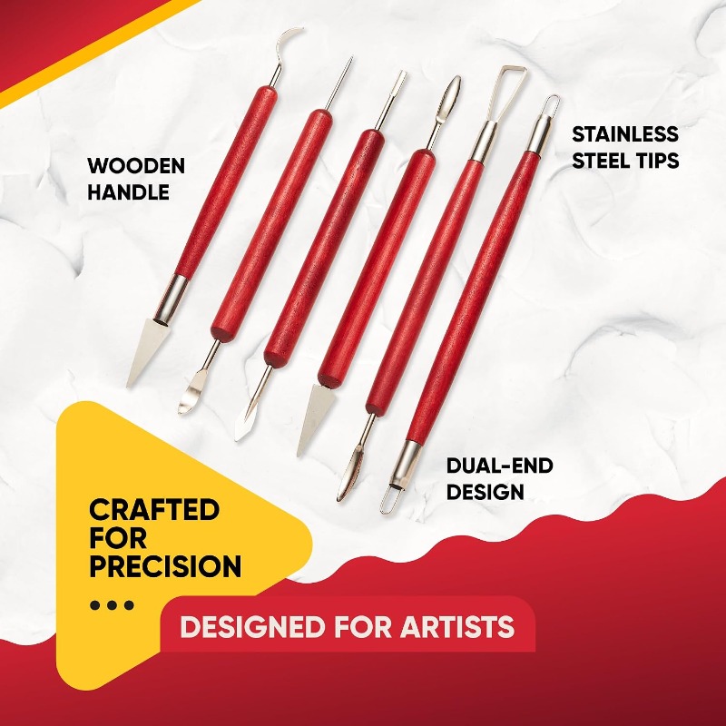 6-delige set keramiekvormgeree - Wood Chisel Set recensie en prijs