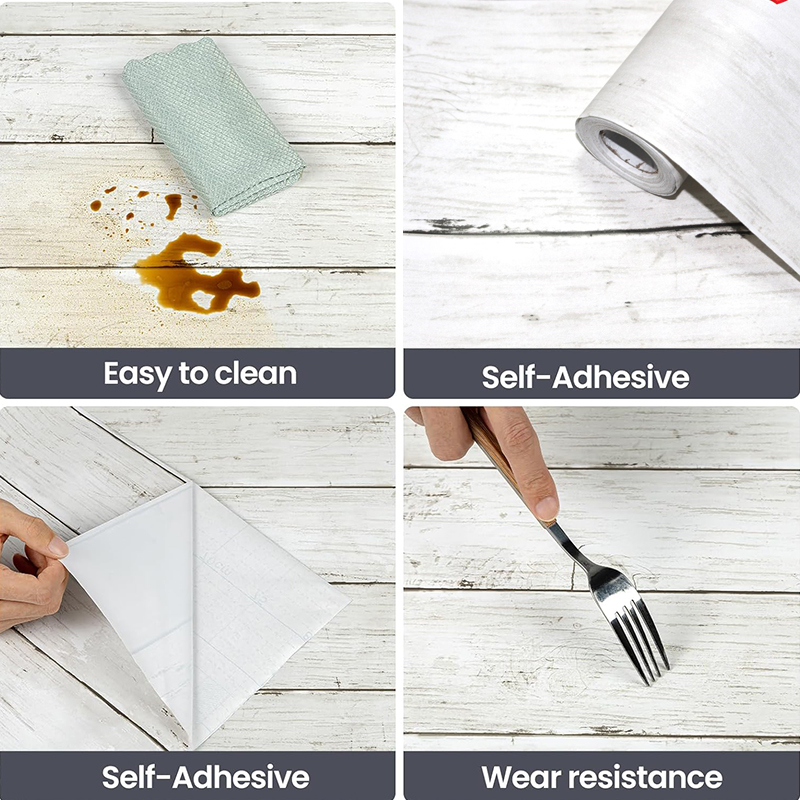 Ivoorwitte, retro-look behang  - Woodworking Wallpaper recensie en prijs